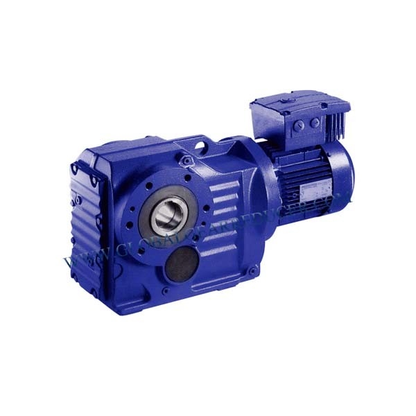 Flanged Mounted Helical-Worm Geared Motor with Solid Shaft